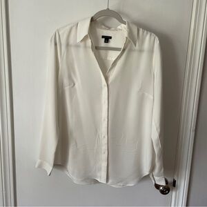 Elegant Cream Button-Up Blouse